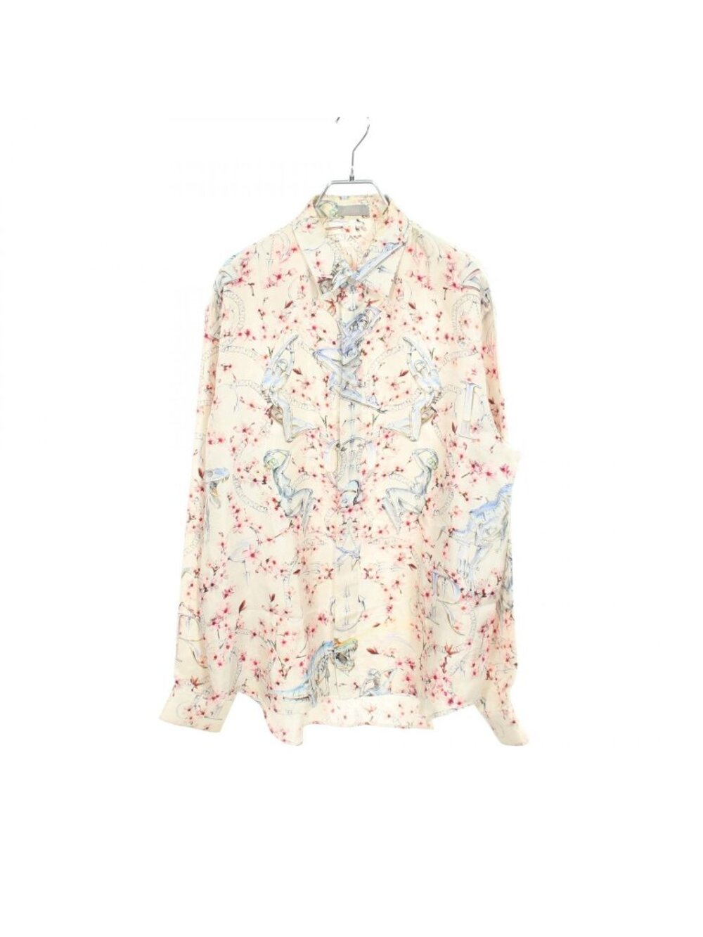 Dior Hajime Sorayama All Over Print Long Sleeve Silk Shirt